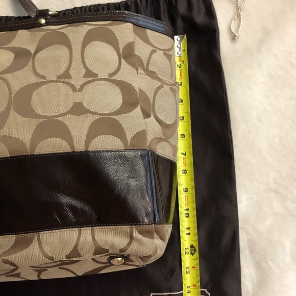 Coach Signature Stripe Large tote - Picture 8 of 8